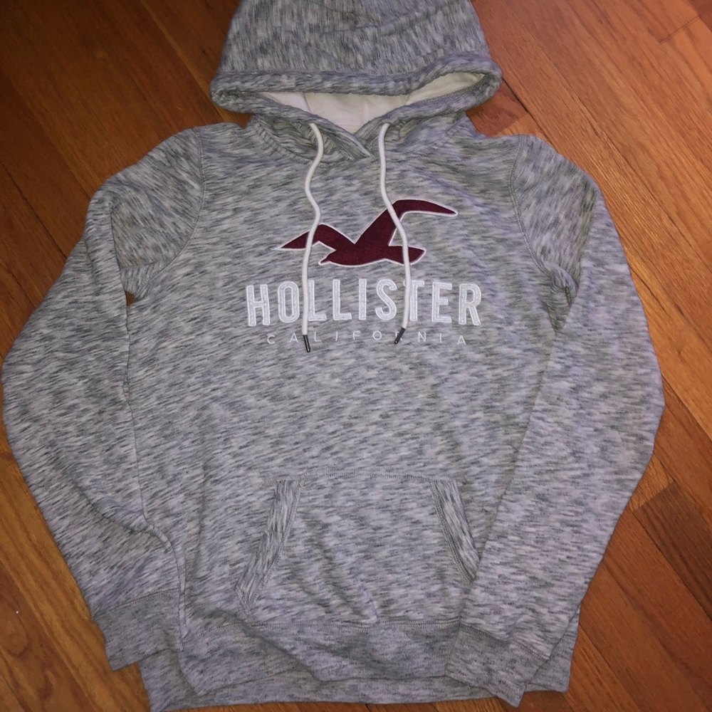 Grey Hollister Hoodie Sweatshirt